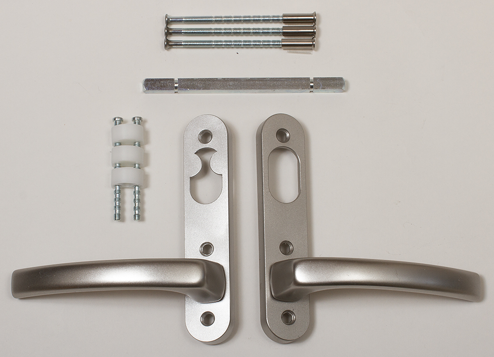 Handtagssats för cylinder in & utsida till Svenska Fönster, SP, Traryd, Mockfjärds altandörrar